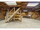 Unique dome home interior design with exposed wooden frame and natural light at 4018 Moon Lindley Rd, Snow Camp, NC 27349