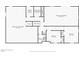 Basement floor plan including laundry room, basement and bedrooms with closets at 4815 Oak Park Rd, Raleigh, NC 27612