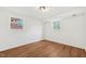 Basement with white painted brick and a window at 4815 Oak Park Rd, Raleigh, NC 27612