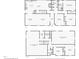 The floor plan depicts the layout of the first floor and basement at 4815 Oak Park Rd, Raleigh, NC 27612