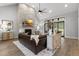 Cozy living area with fireplace, plush seating, and access to outdoor living at 482 Emily Ln, Chapel Hill, NC 27516