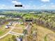 An aerial view of a neighborhood nestled among the trees, located 6 miles from Wendell at 62 Narmada Ct, Zebulon, NC 27597
