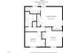 Upper level floor plan featuring the primary bedroom and two other bedrooms at 704 Emory Dr, Chapel Hill, NC 27517