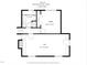 Lower level floor plan of the property including laundry room, office, and den at 704 Emory Dr, Chapel Hill, NC 27517