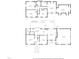 Detailed floor plan providing an overview of the home's layout, including bedrooms, living spaces, and garage at 8000 Old Deer Trl, Raleigh, NC 27615
