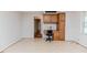 Additional space with a built-in desk and storage cabinets, perfect for a home office or study area at 808 N Franklin Dr, Sanford, NC 27330