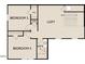 Second floor floor plan featuring two bedrooms and loft area at 825 Kenyon Spring Dr, Zebulon, NC 27597