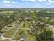 Sprawling aerial perspective of residential neighborhood with mature trees and green spaces at 8437 Little Woody Ct, Zebulon, NC 27597