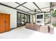 Inviting covered patio with comfortable seating, fireplace, tv, and seamless indoor-outdoor flow at 915 S State St, Raleigh, NC 27601