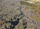 Aerial view of a swampy, wooded area with bare trees and standing water at 97 Bailey Rd, Coats, NC 27521