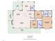 Layout of the home showing the kitchen, bedrooms, living room, dining area, sunroom, deck, screened porch and bathrooms at 97 Bailey Rd, Coats, NC 27521
