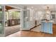 Bright kitchen and back porch offer an open layout great for entertaining at 104 Perth Ct, Cary, NC 27511