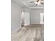 The bedroom boasts a spacious interior with carpet and ceiling fan offering a blank canvas for customization at 1206 Kafka Dr, Fuquay Varina, NC 27526