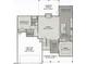 First floor plan showing a large Gathering room, kitchen, dining and a two car garage at 125 Summerlin Dr, Clayton, NC 27527