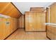 Attic space with wood paneling and overhead lighting at 1302 Hermitage Rd, Sanford, NC 27330