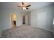 Spacious bedroom with carpet, neutral walls, and ample closet space at 1523 Yarborough Park Drive, Raleigh, NC 27604