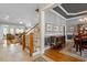 Inviting foyer showcases hardwood floors and leads into the home's living spaces at 1525 Marshall Farm St, Wake Forest, NC 27587