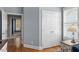 Hallway with a view of an open floor plan and neutral paint at 1525 Marshall Farm St, Wake Forest, NC 27587