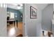 View of upstairs office space with neutral paint and light hardwood flooring at 1525 Marshall Farm St, Wake Forest, NC 27587