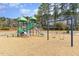 Community playground with slides, swings, and climbing structures, offering recreational fun at 1607 Willowcrest Rd, Durham, NC 27703
