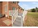 The deck area showcases the house and steps at 21 W Paige Wynd Dr, Angier, NC 27501