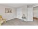 Spare bedroom includes a closet, ensuite bath and neutral walls at 211 Azalea Gaze Dr, Youngsville, NC 27596