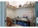 Walk-in closet with built-in shelving for storage and organization with toys and stuffed animals at 215 Bonterra Way, Chapel Hill, NC 27516