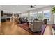 Open-concept living space blends kitchen, dining, and living areas for seamless entertaining and Gathering time at 216 Ocean Jasper Dr, Holly Springs, NC 27540