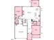 Layout of the first floor featuring 2-car garage, study, gathering room, kitchen, casual dining, and sunroom at 2605 Stonington Dr, Cary, NC 27523