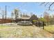 Fenced backyard with above-ground pool, patio, pergola, and plenty of space for outdoor activities at 2746 Moss Creek Loop, Elon, NC 27244
