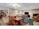 Inviting space with a pool table area and dining table, providing a great entertainment or Gathering area at 2746 Moss Creek Loop, Elon, NC 27244