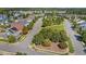 Aerial view of Boulder Park, Briar Chapel community with tree-lined streets and sidewalks at 45 Summersweet Ln, Chapel Hill, NC 27516