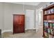 Bedroom with spacious closet and shelving at 45 Summersweet Ln, Chapel Hill, NC 27516