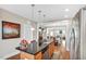 Bright eat-in kitchen featuring granite countertops and stainless steel appliances at 45 Summersweet Ln, Chapel Hill, NC 27516