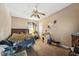 Bedroom with ceiling fan and natural light from the window at 518 N Gutherie Ave, Durham, NC 27703