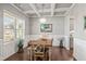 Elegant dining room with decorative lighting and wainscoting at 53 Azul Dr, Clayton, NC 27520