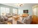 Inviting living room with hardwood floors, neutral colors, and plenty of seating for Gathering and guests at 830 Finnbar Dr, Cary, NC 27519
