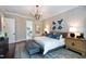 Serene main bedroom with soft lighting, plush bedding, and coordinated décor creating a relaxing retreat at Lot 1 Northpointe Farms Trl, Efland, NC 27243