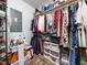 Walk-in closet with shelving and clothes racks providing ample storage space and organization at 104 Black Cloud Dr, Louisburg, NC 27549