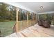 Covered back porch overlooking backyard at 121 Viajar Way, Smithfield, NC 27577