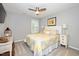 Bedroom offering a decorative comforter, carpet, and natural light at 121 Viajar Way, Smithfield, NC 27577