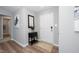 Bright foyer with luxury vinyl plank flooring and stylish decor at 121 Viajar Way, Smithfield, NC 27577