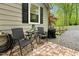 Backyard patio provides a perfect spot for outdoor relaxation and entertainment at 1332 Stallings Rd, Chapel Hill, NC 27516