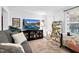 Comfortable living area with entertainment setup and cozy decor elements at 1332 Stallings Rd, Chapel Hill, NC 27516