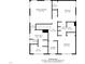 Second floor plan featuring primary bedroom, additional bedrooms, bathrooms, and laundry area with layout and dimensions at 189 Grey Hawk Dr, Garner, NC 27529