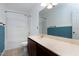 Full bathroom featuring a shower, bath tub, and large counter with a sink at 192 Solheim Ln, Raleigh, NC 27603