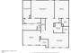 Floor plan with detailed room sizes and dimensions at 2321 Stony Bottom Dr, Raleigh, NC 27610