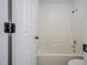 Bathroom highlighting clean shower design with chrome hardware and bright lighting at 2400 Hemlock Cir, Clayton, NC 27520