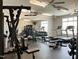 Well-equipped gym with cardio machines, weightlifting equipment, and mirrors at 2521 Friedland Pl # 201, Raleigh, NC 27617