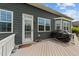 Backyard view from the deck featuring space for relaxing and entertaining at 265 Beckwith Ave, Clayton, NC 27527